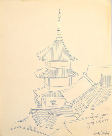 アンディ・ウォーホル《京都（清水寺）1956年7月25日》の作品写真