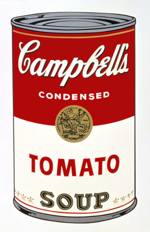 アンディ・ウォーホル　《キャンベル・スープI：トマト》の作品写真