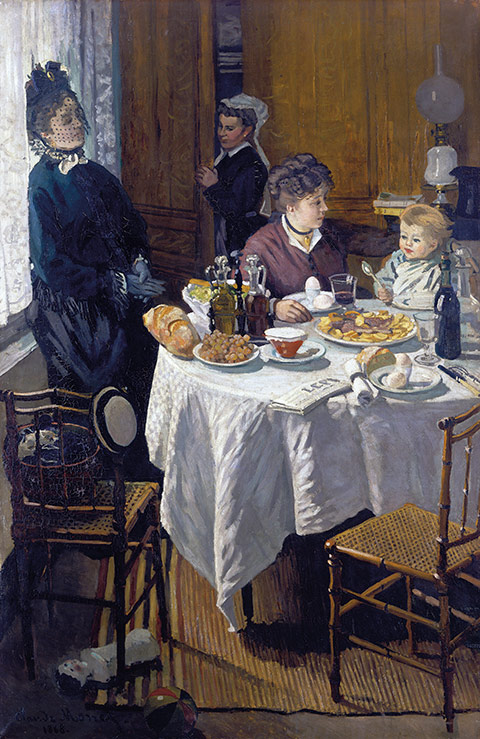 《昼食》1868-69年 油彩、カンヴァス 231.5×151.5cm シュテーデル美術館
© Städel Museum, Frankfurt am Main
