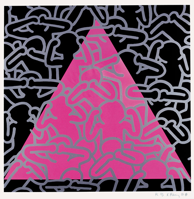 《沈黙は死》 1989年 中村キース・ヘリング美術館蔵
Keith Haring Artwork ©Keith Haring Foundation